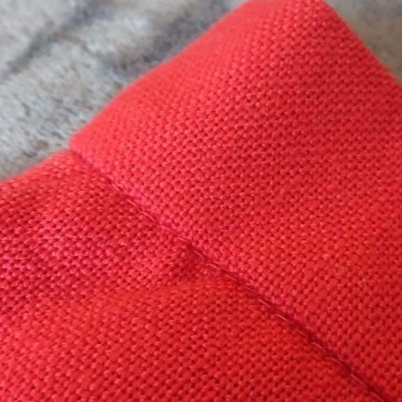 60s Skirt, Red Midi Vintage High Waist Pinup - Picture 8 of 10